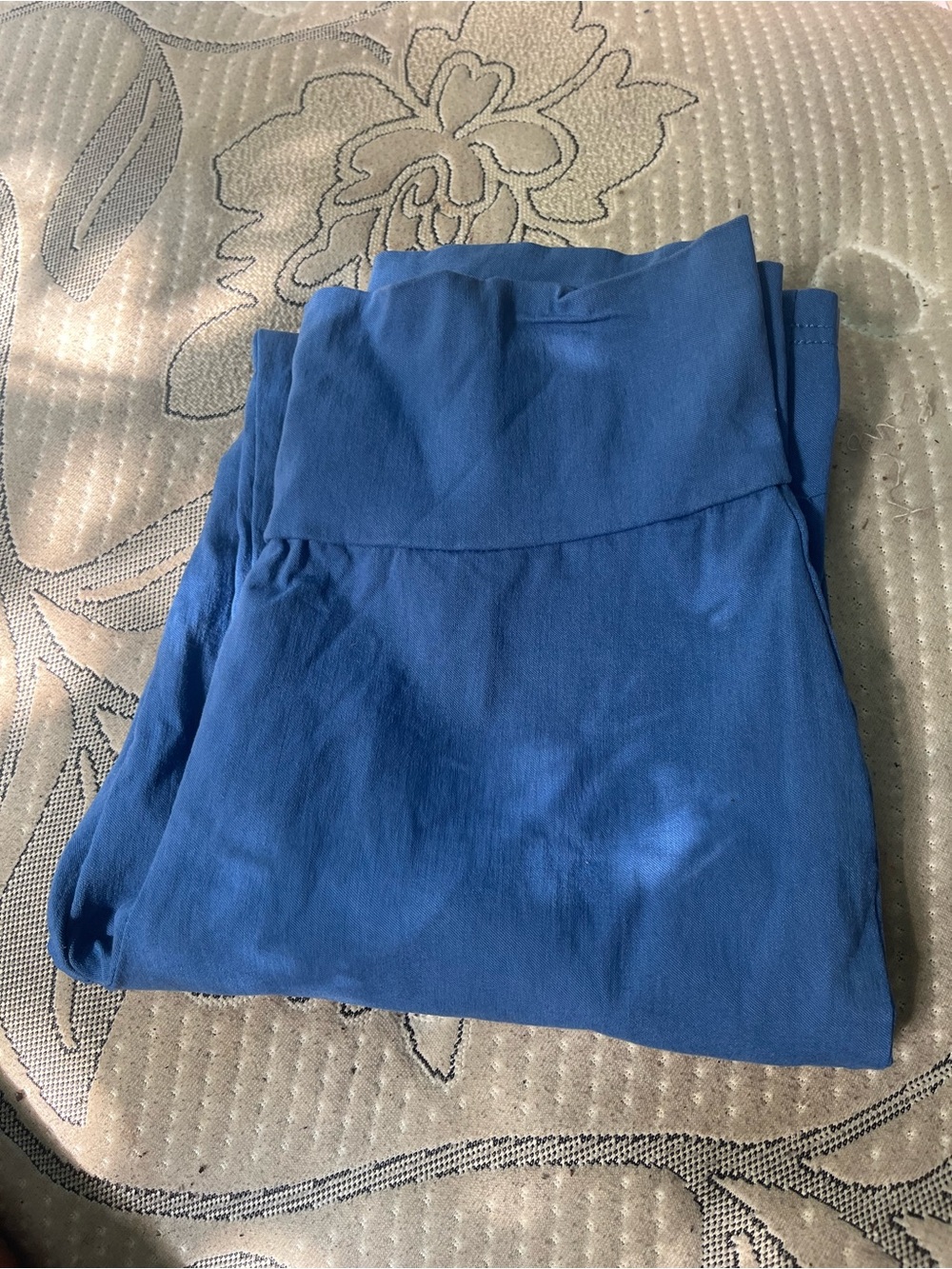 Men's Blue Stretch Knit Pants
